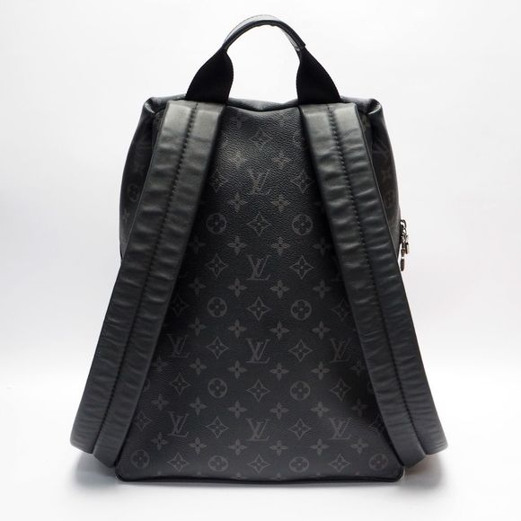 Louis Vuitton Monogram Backpack Rucksack Silver Hardware Black - Picture 3 of 6